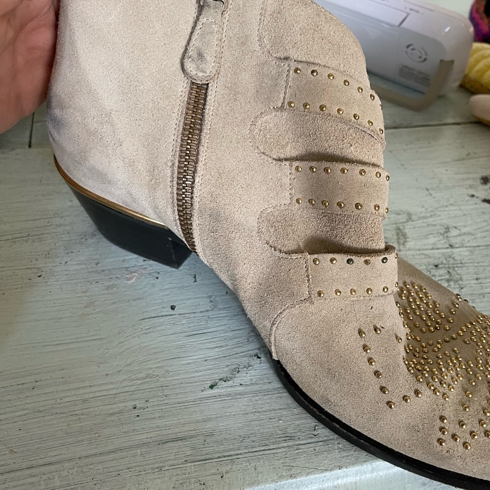 Chloe Short Susanna Boot In Color Maple Pink Size… - image 5